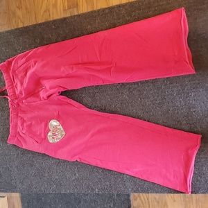 Victoria's Secret lightweight red sweatpants